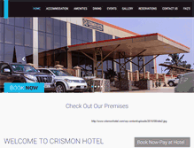 Tablet Screenshot of crismonhotel.com